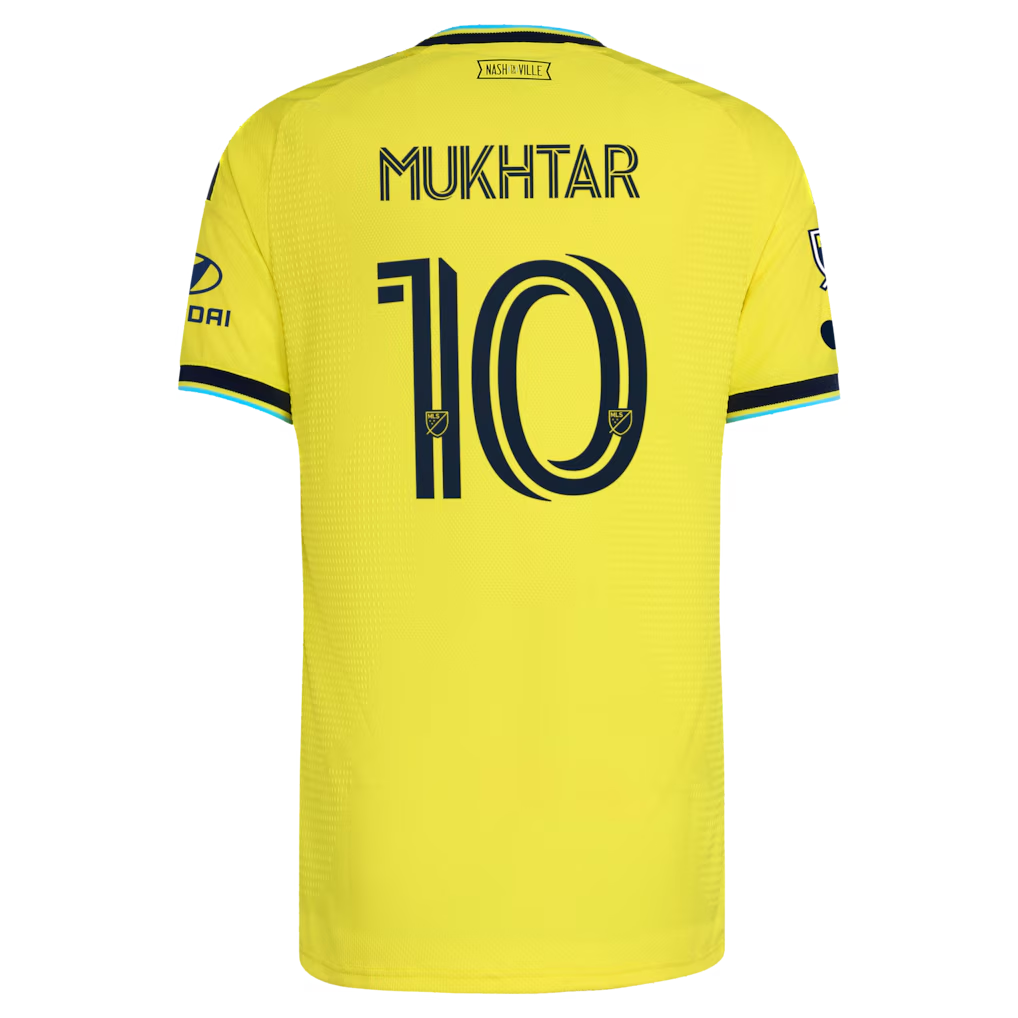 Nashville SC // Hany Mukhtar #10 Official 2026 The Reverb On-Field Patch Jersey – Yellow