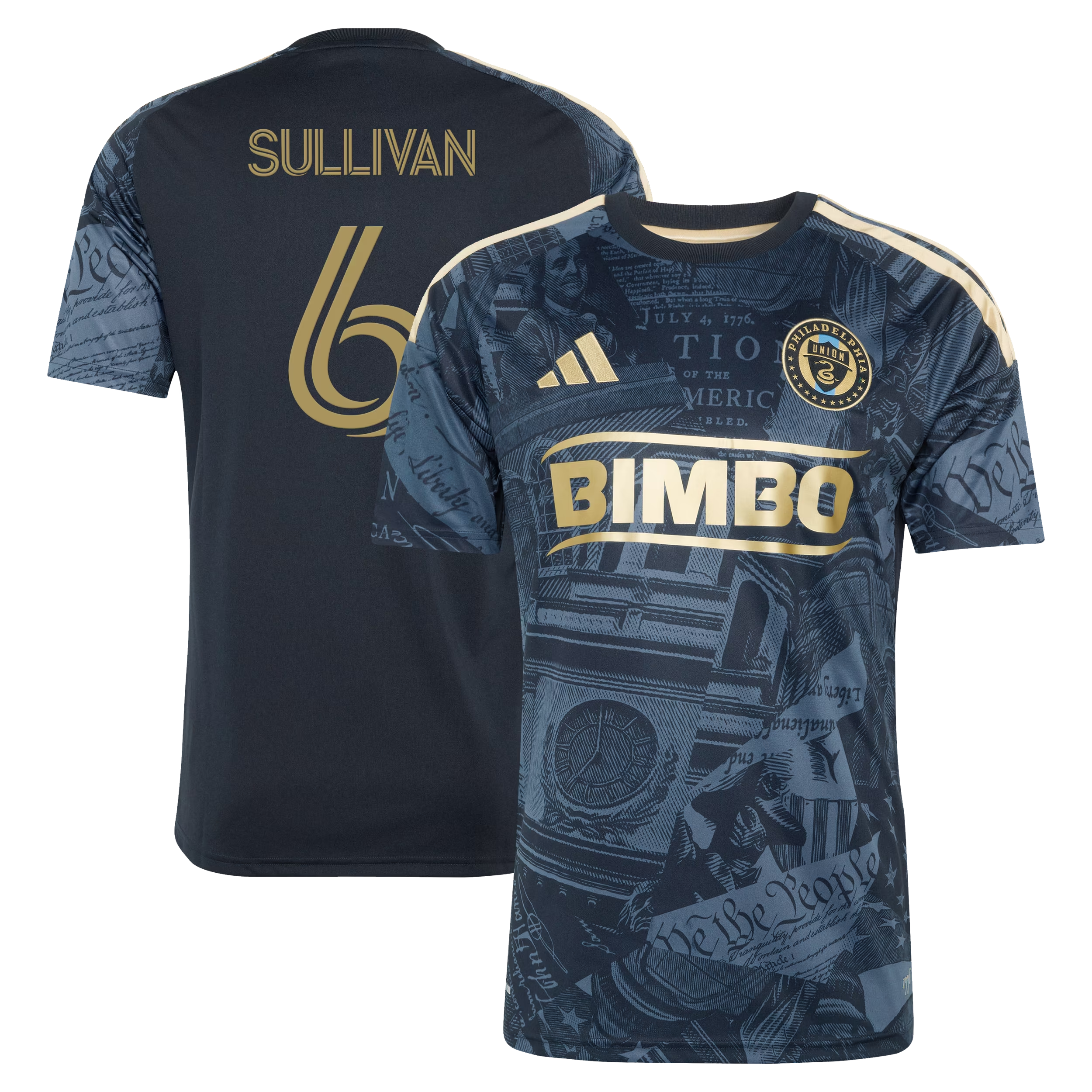 Navy 1776 Kit Primary Soccer Jersey Sullivan  | Athletic Fan Apparel Philadelphia