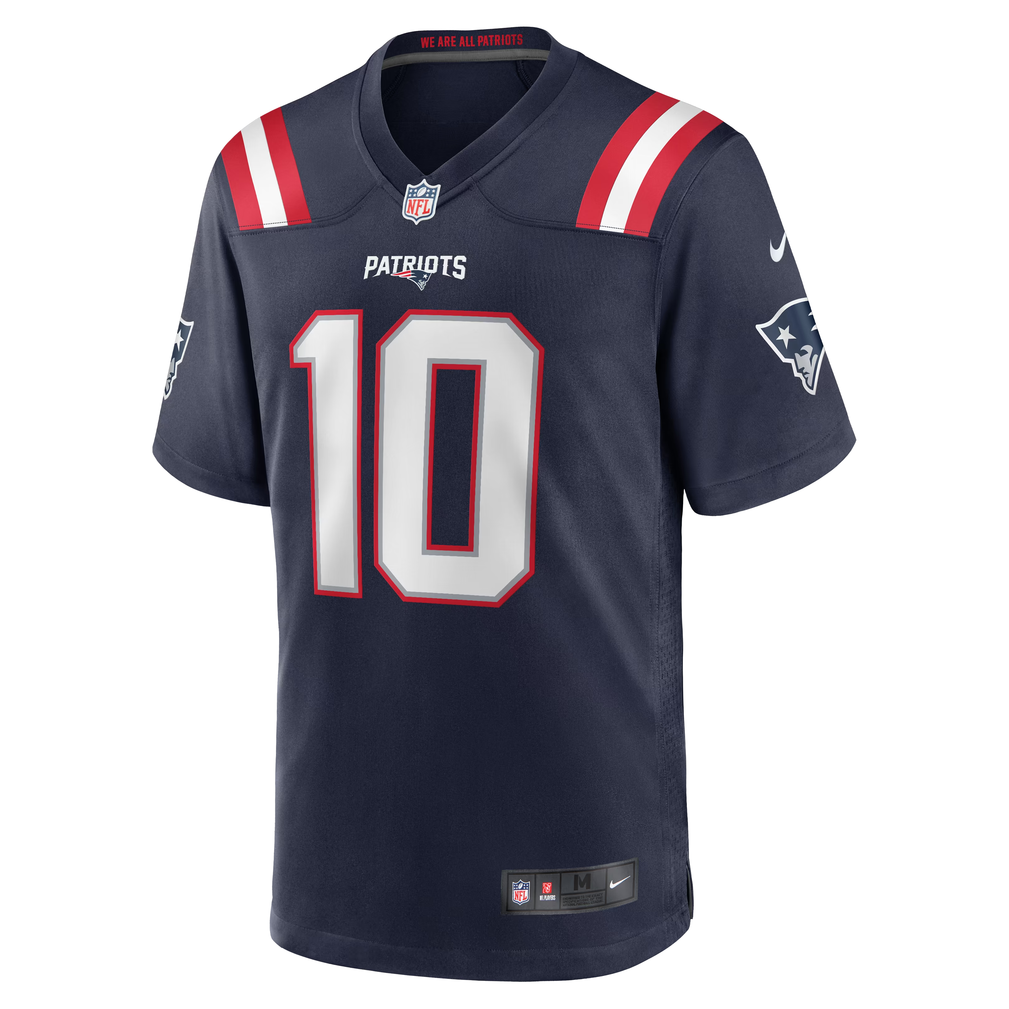 Navy Blue Pro Football Fan Jersey Maye  | Lightweight Team Apparel (England Patriots )