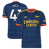 Navy Retro Pattern Away Fan Soccer Jersey Rice | Athletic Apparel Arsenal