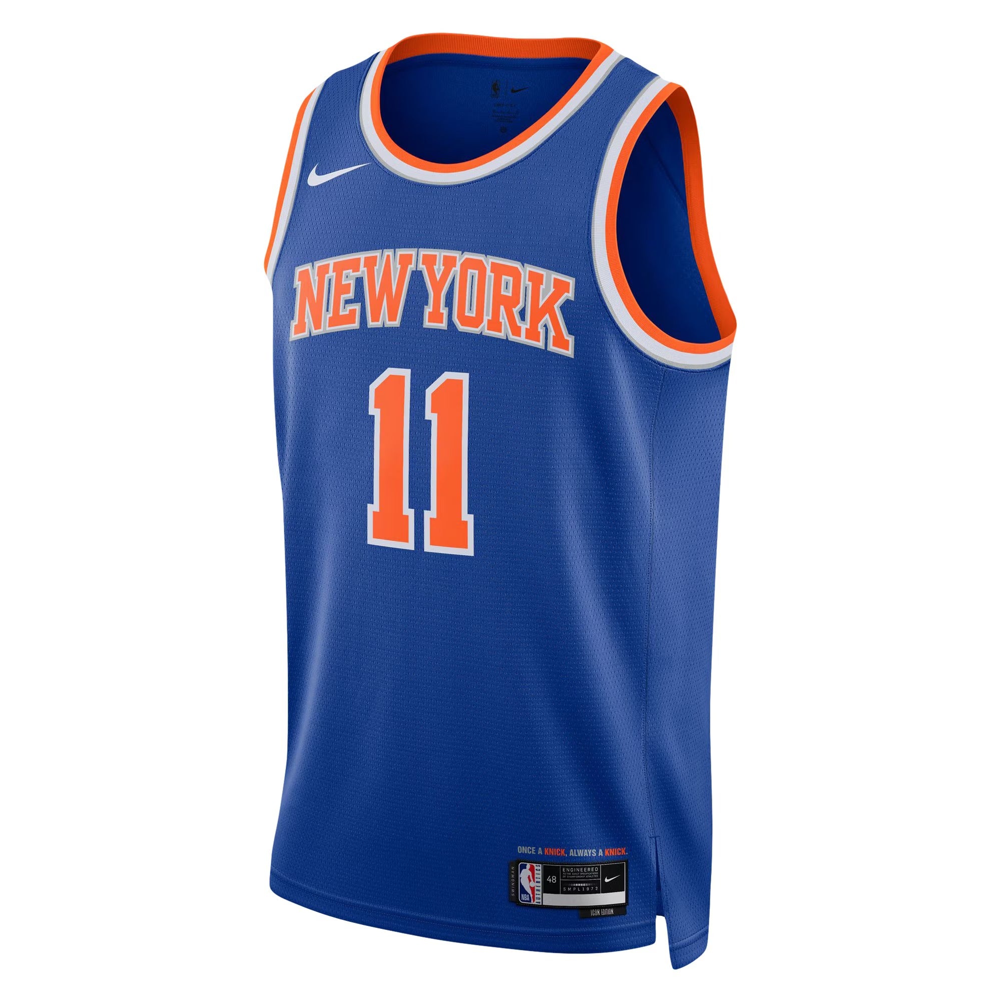 New York Basketball Jersey #11 – Icon Blue Edition – Personalized Name & Number (Brunson)