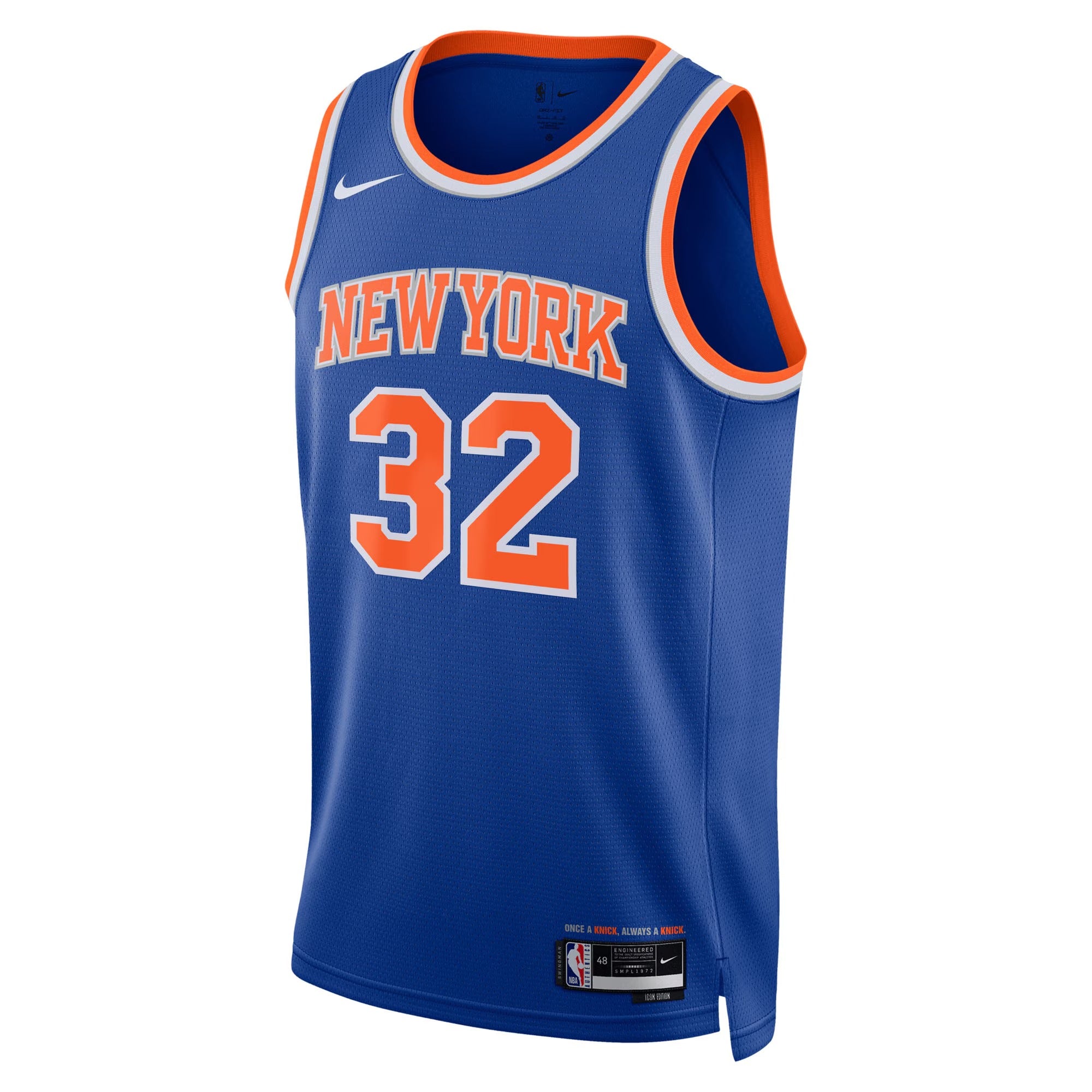 New York Basketball Jersey #32 – Icon Blue Edition – Personalized Name & Number (Towns)