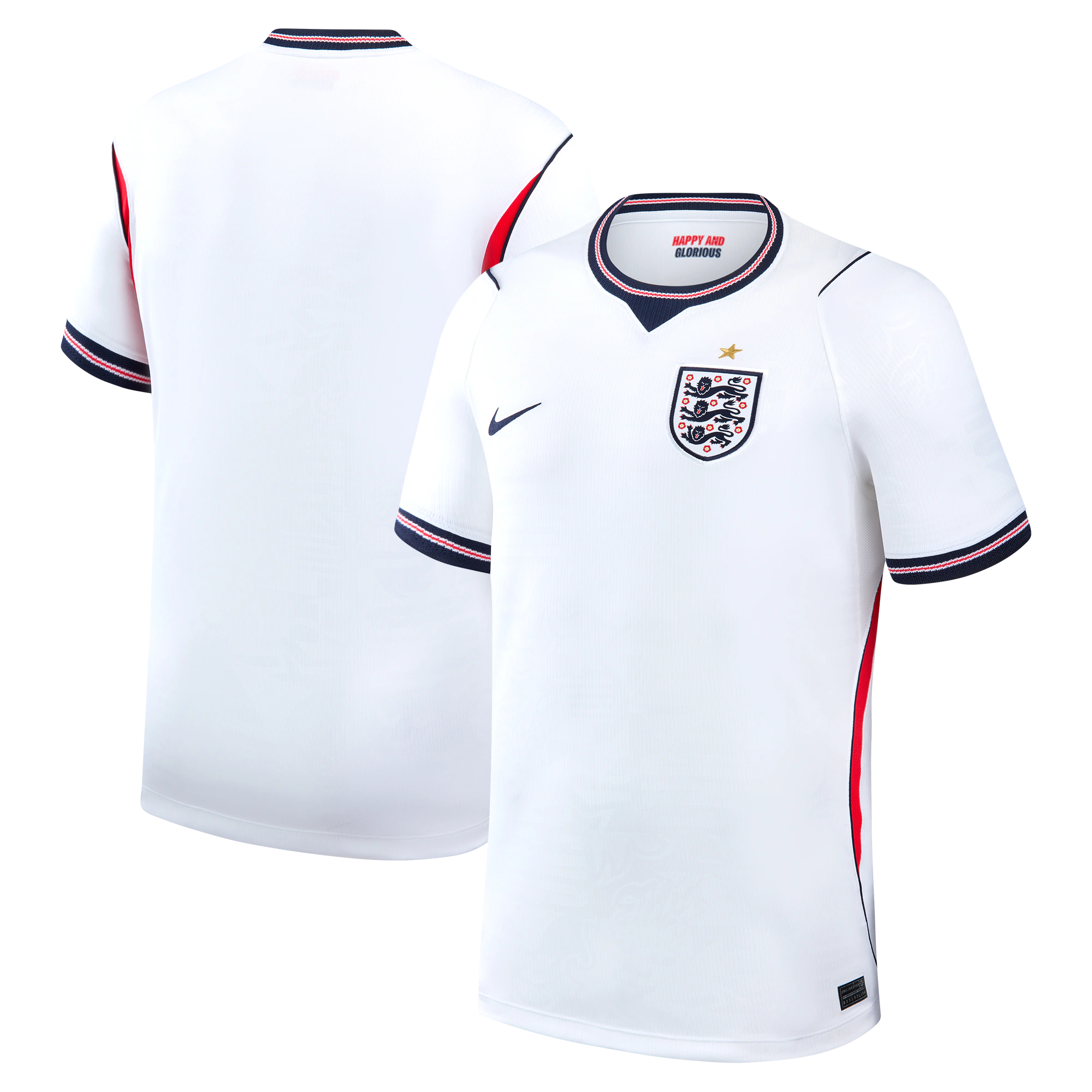 Nike England National Team 2026 Home Stadium Jersey - White/Obsidian