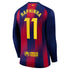 Nike Raphinha Barcelona 2025/26 Home Long Sleeve Jersey - Navy