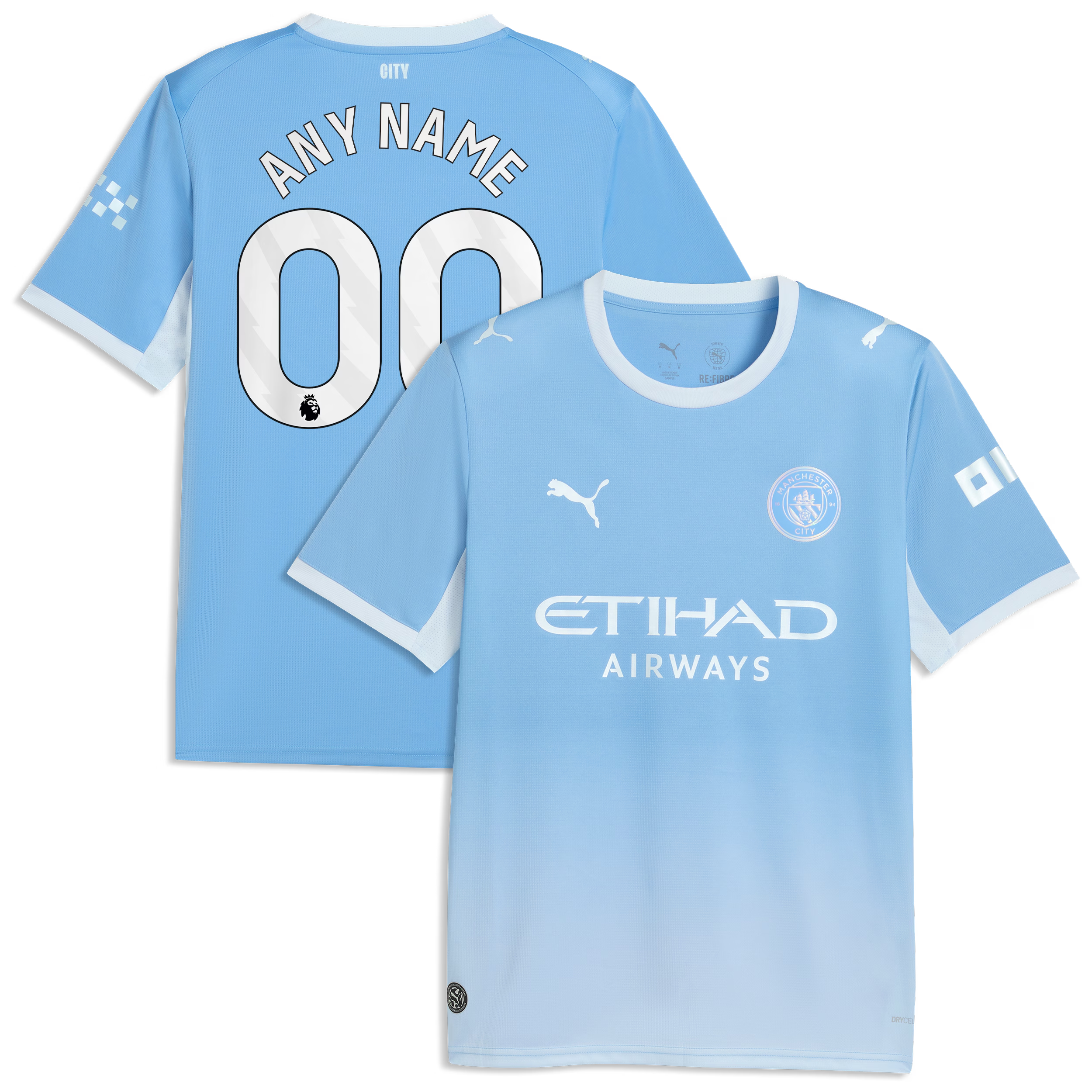 Official Manchester City Puma 2026/27 Home Replica Custom Jersey - Light Blue - Jersey Teams World