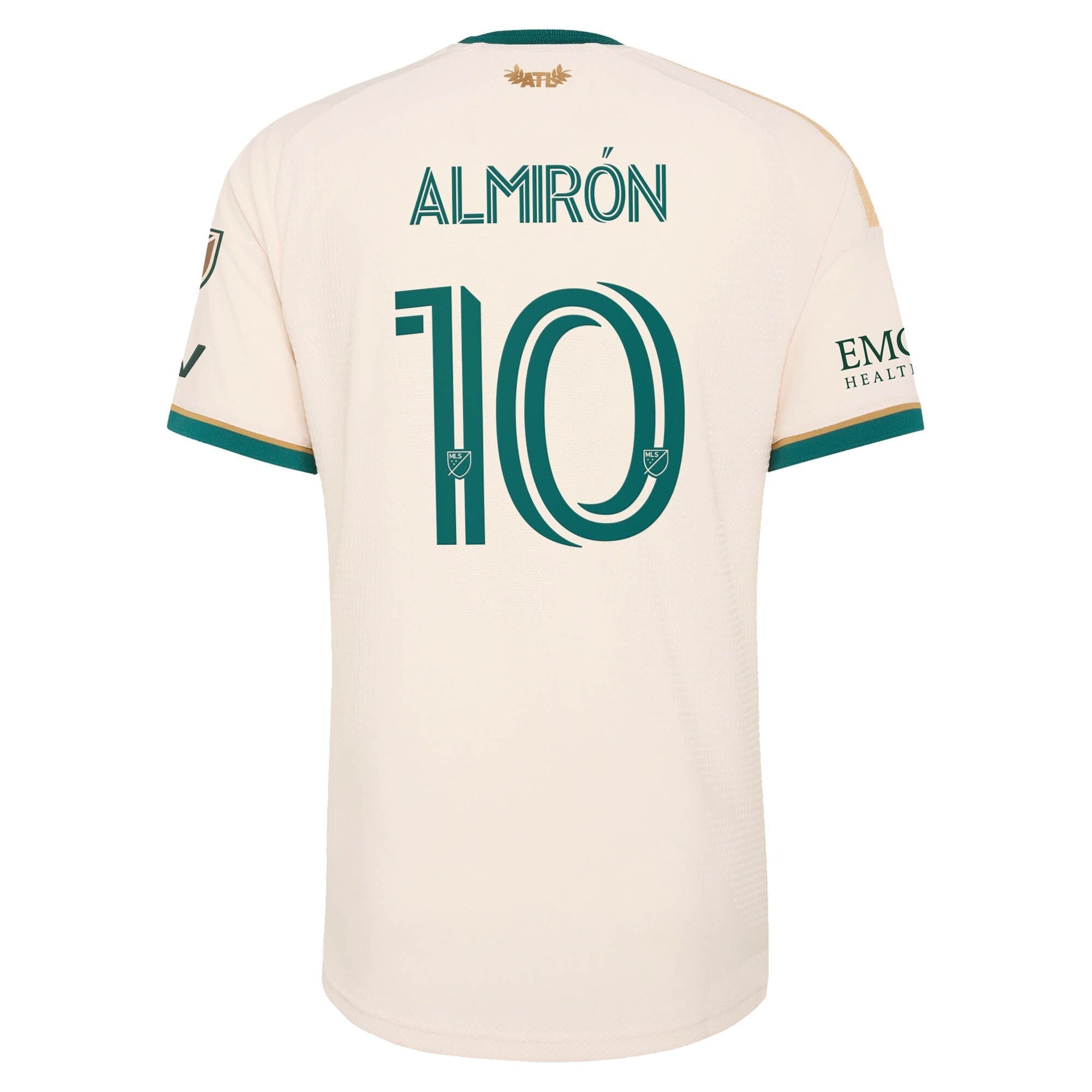 Official Miguel Almirón Atlanta United FC adidas 2026 Spirit of '96 Match Jersey – Secondary Tan