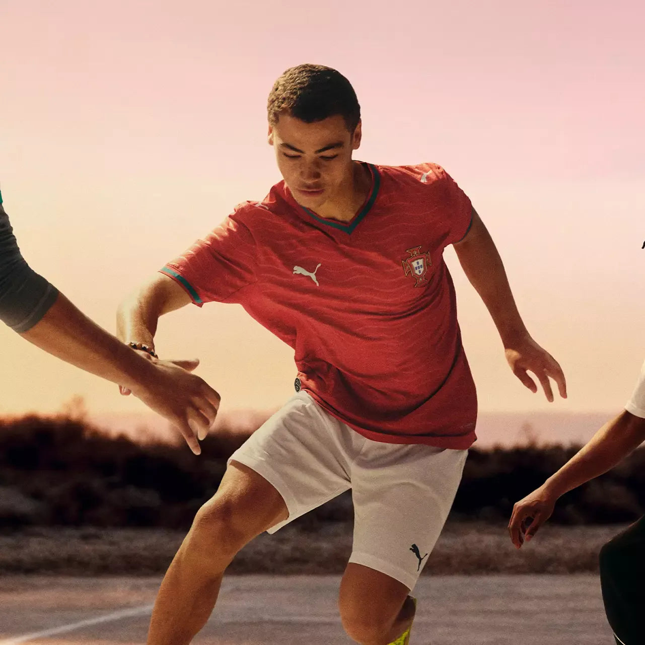 PUMA Portugal National Team 2026 Home Player Edition Jersey – Cristiano Ronaldo #7 – Red/Gold/Green