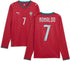 PUMA Portugal National Team 2026 Home Supporter Edition Long Sleeve Jersey – Cristiano Ronaldo #7 – Red