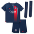 Paris Saint-Germain Team Home Kit 2023-24 - Little Kids with Mbappé 7 printing Jersey - Blue - Jersey Teams World