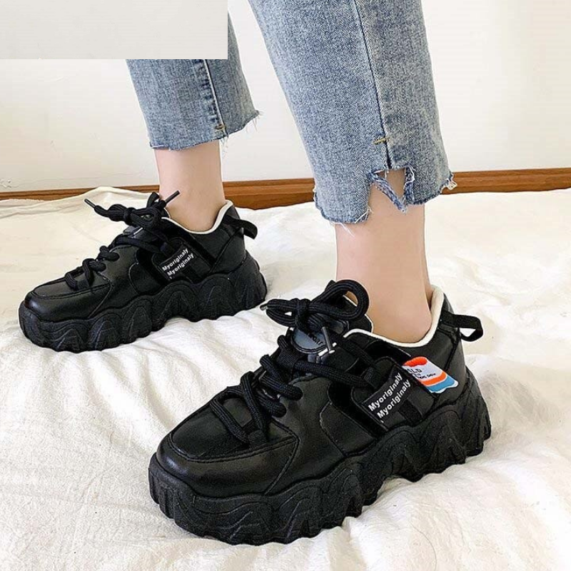 Platform Women Sneakers white Green running Shoes 2020 Women Thick Sole Tennis Chunky Shoes Basket Femme women sports shoes