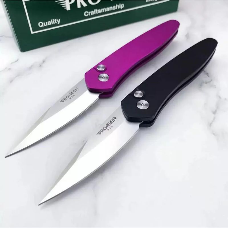 Pro-tech 3407 Automatic Hunt Knife: 17.5 cm Tactical Folder | 60 HRC Aluminum