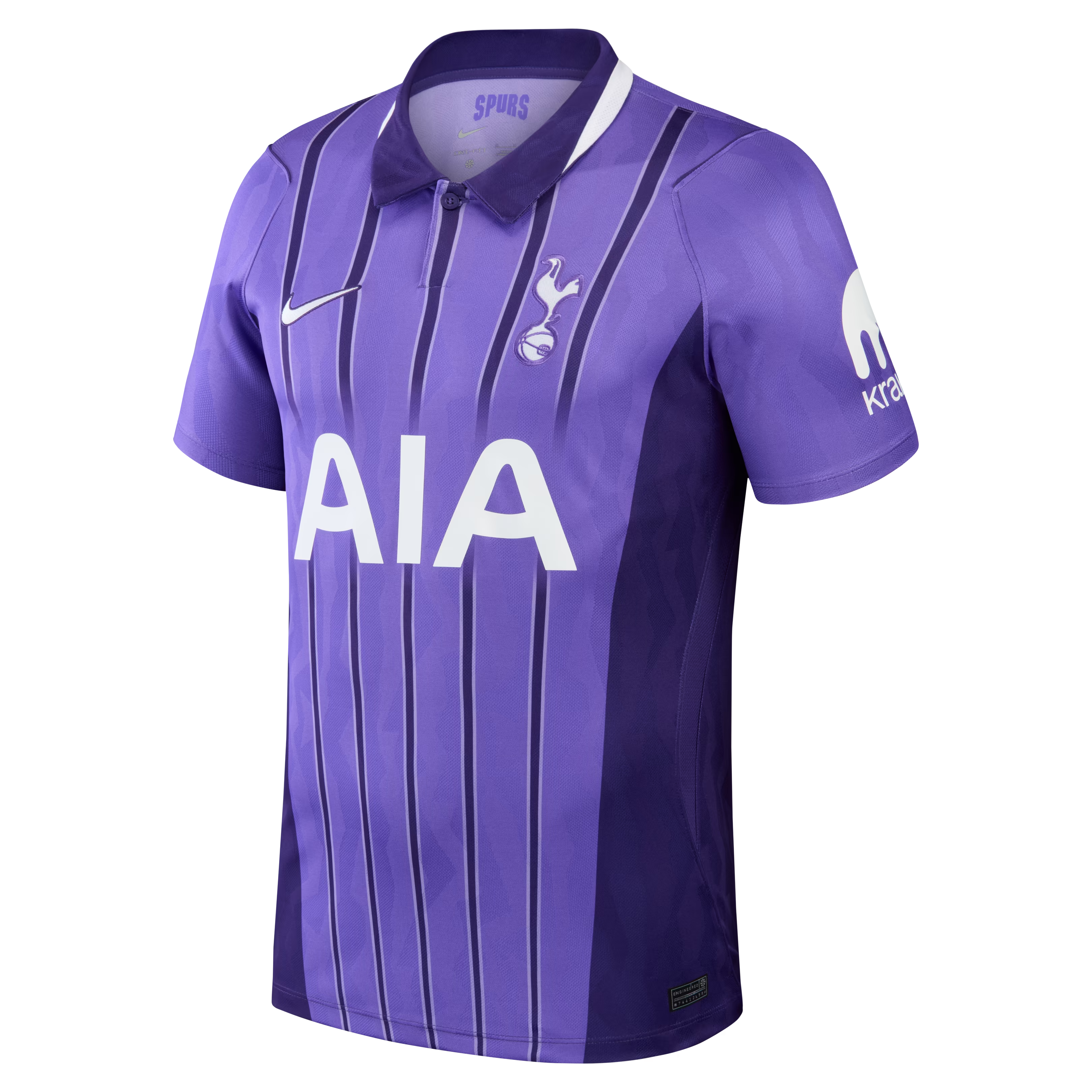 Purple Heritage Stripe Third Customizable Soccer Jersey | Athletic Apparel Tottenham