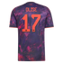 Purple Sublimated Third Player Fan Soccer Jersey Olise | Athletic Apparel Bayern Munich