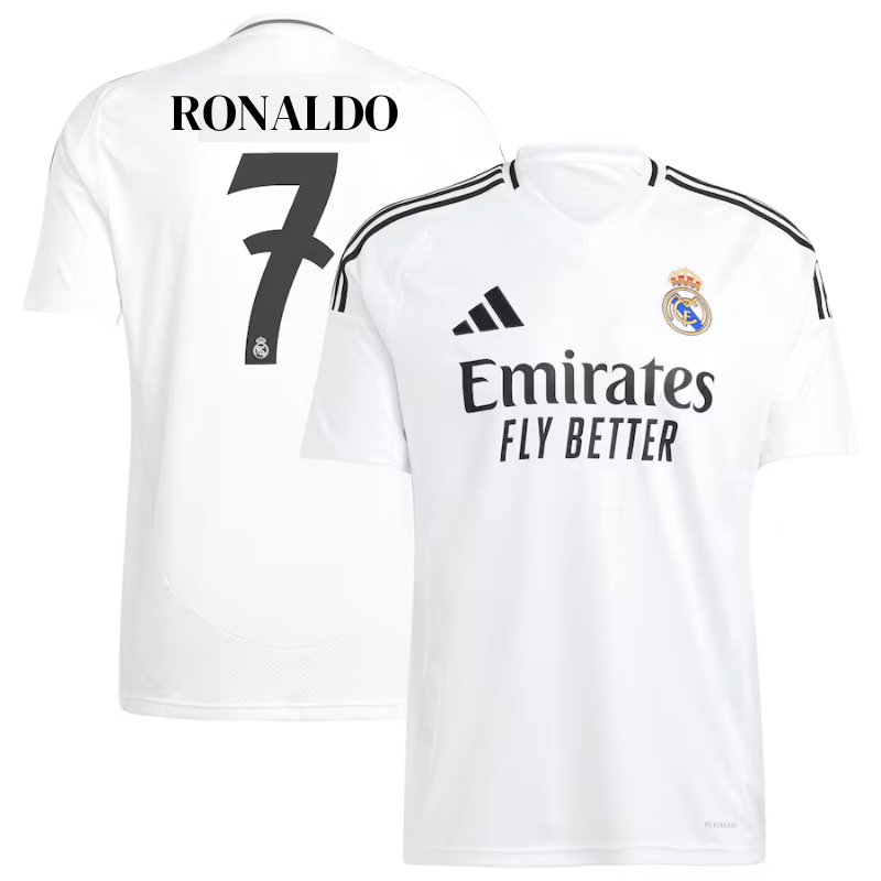 Real Madrid Cristiano Ronaldo 7 adidas 2024/25 Home Player Authentic T-shirt - White
