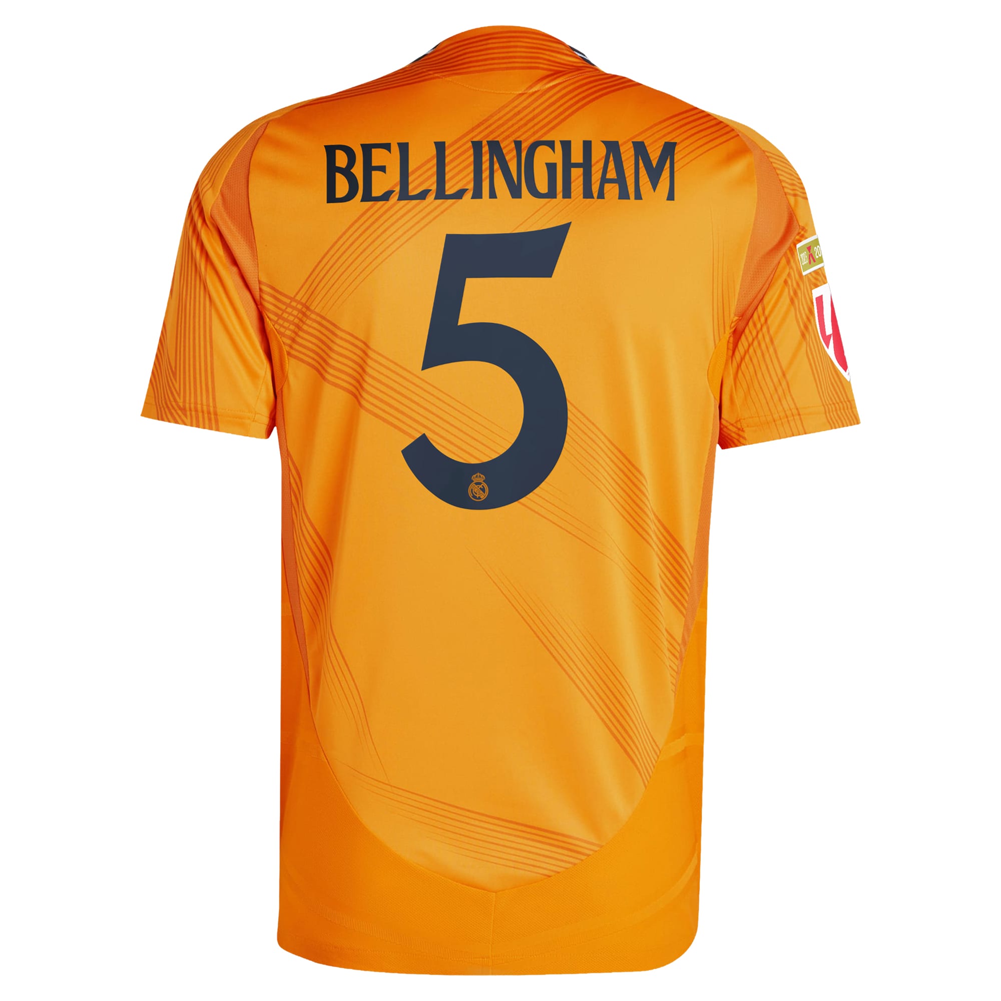 Real Madrid adidas 2024/25 Away Jude Bellingham Authentic T-shirt - Orange