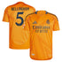 Real Madrid adidas 2024/25 Away Jude Bellingham Authentic T-shirt - Orange