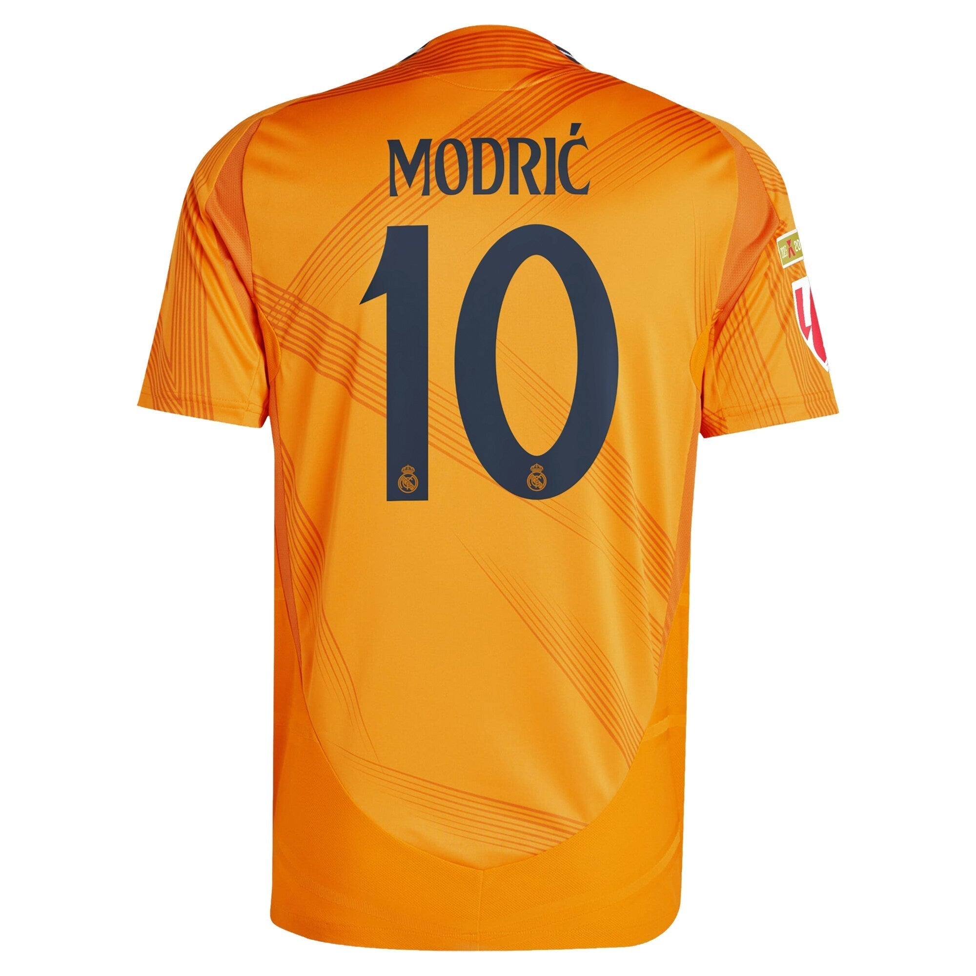 Real Madrid adidas 2024/25 Away Luka Modric 10 Authentic T-shirt - Orange