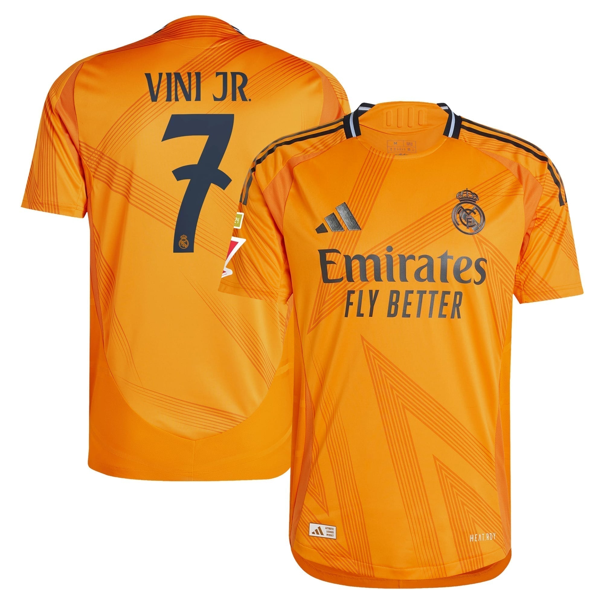Real Madrid adidas 2024/25 Away Vini Jr. Authentic T-shirt - Orange