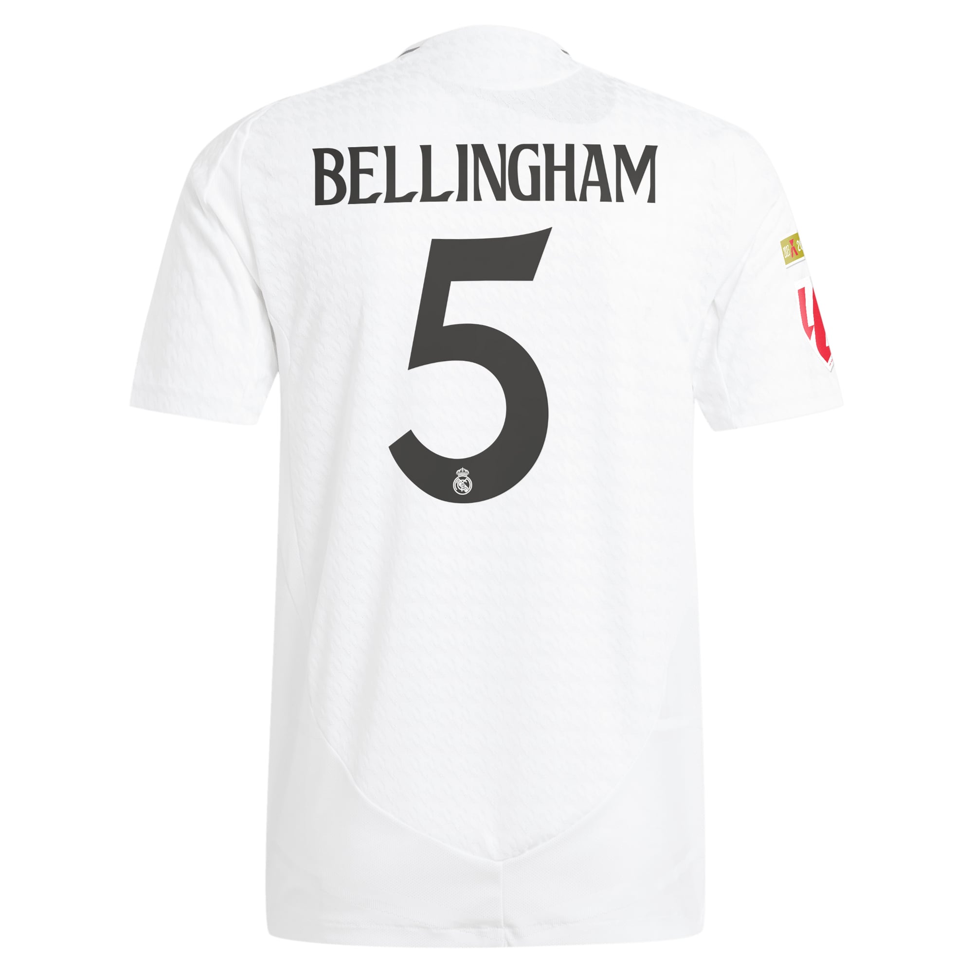 Real Madrid adidas 2024/25 Home Jude Bellingham 5 Player Authentic T-shirt - White