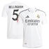 Real Madrid adidas 2024/25 Home Jude Bellingham 5 Player Authentic T-shirt - White