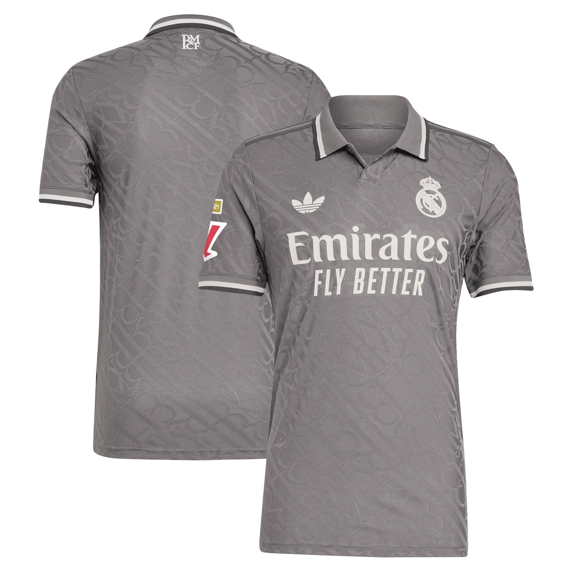Real Madrid adidas 2024/25 Third Authentic T-shirt - Charcoal