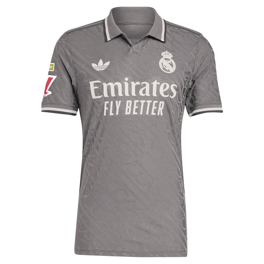 Real Madrid adidas 2024/25 Third Player Kylian Mbappé 9 Authentic T-shirt - Charcoal