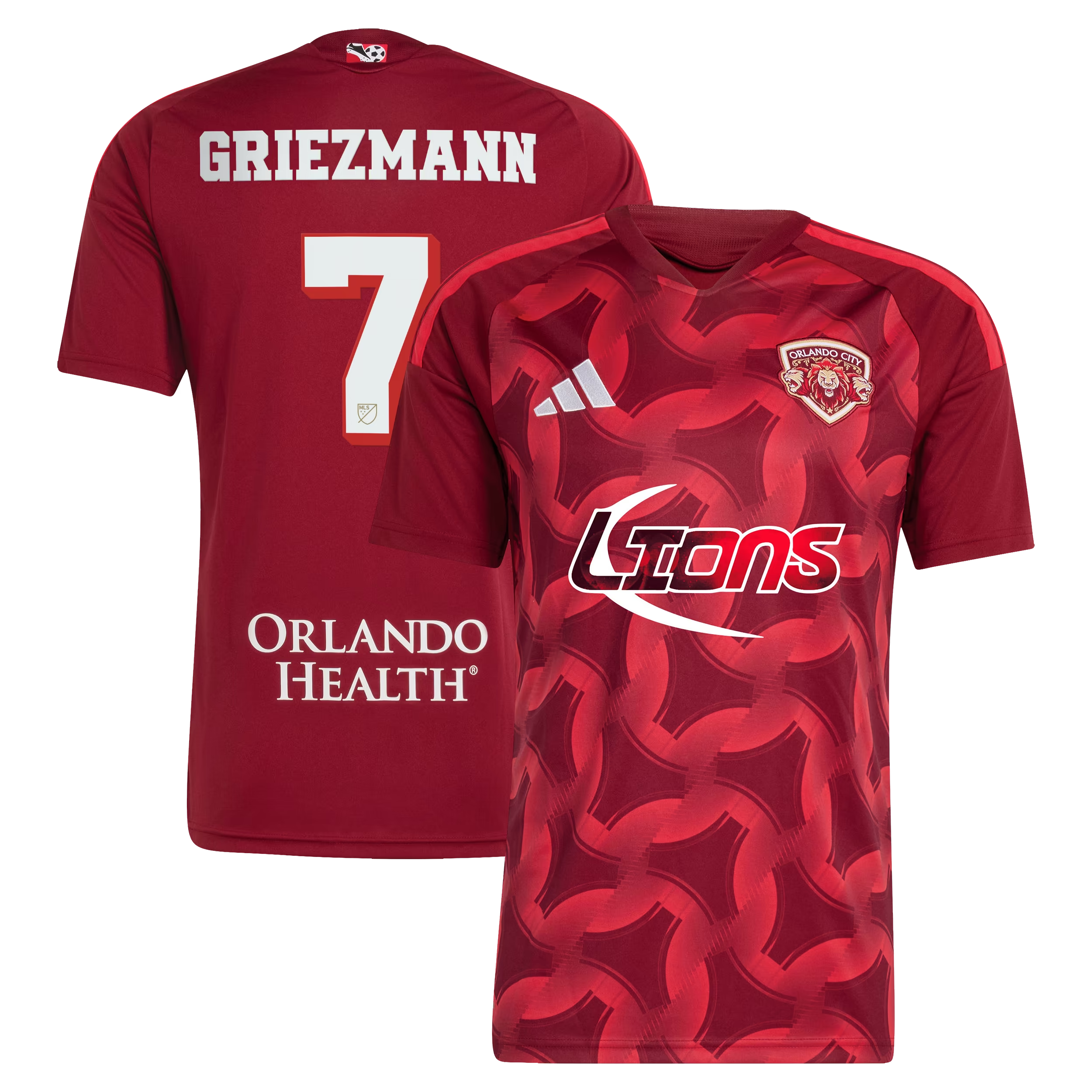 Red 90s Archive Limited Edition Soccer Jersey Griezmann | Athletic Fan Apparel Orlando
