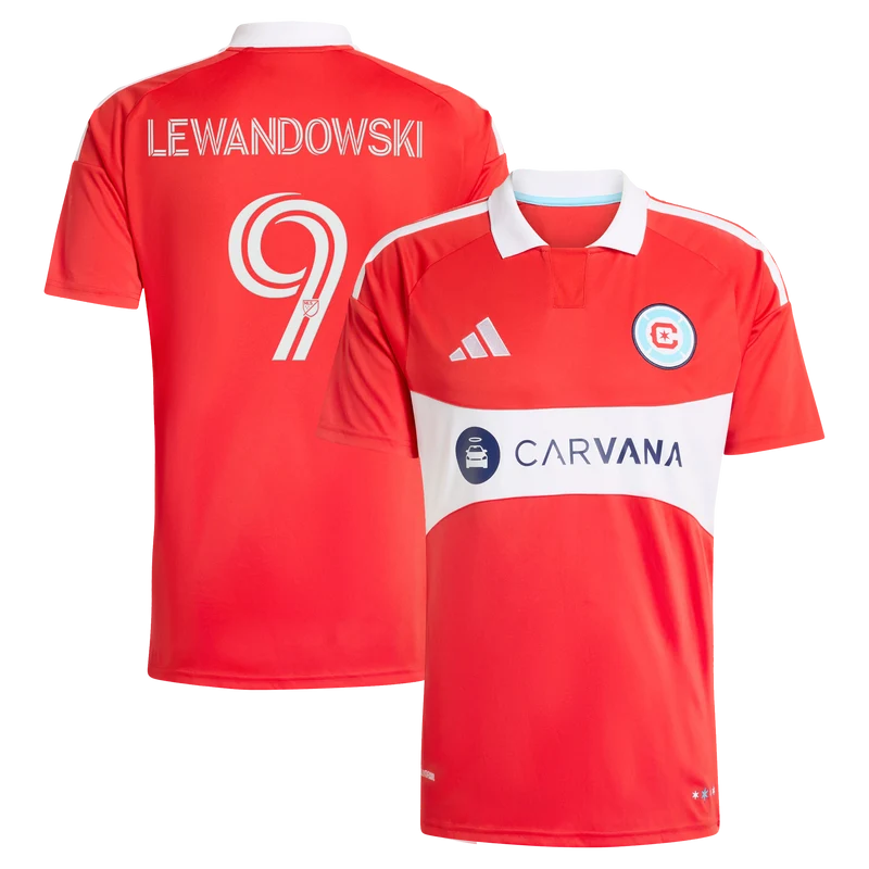 Red Forever Primary Soccer Jersey | Athletic Fan Apparel Lewandowski