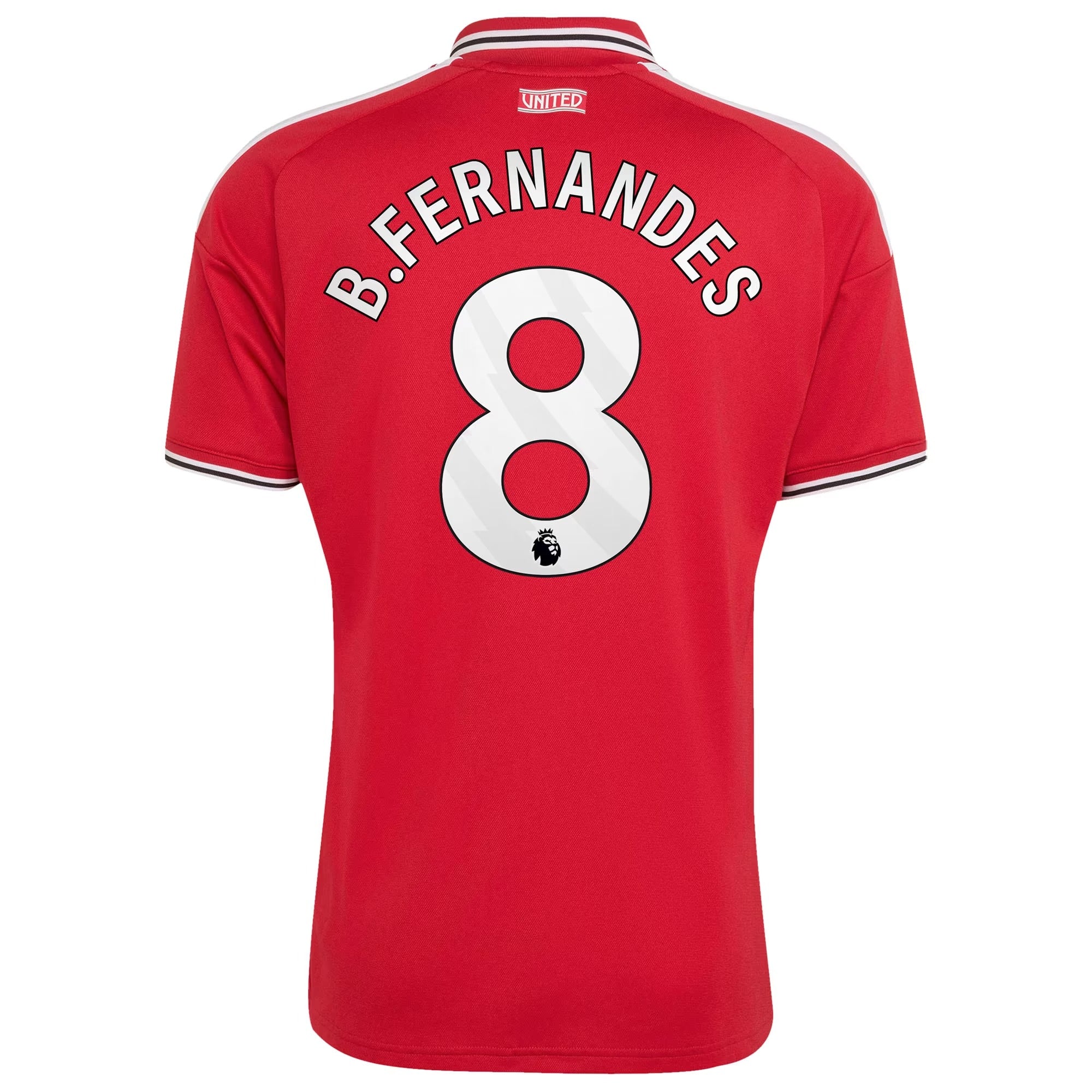 Red Polo Collar Player Home Soccer Jersey Fernandes | Athletic Apparel Man United