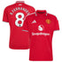Red Polo Collar Player Home Soccer Jersey Fernandes | Athletic Apparel Man United