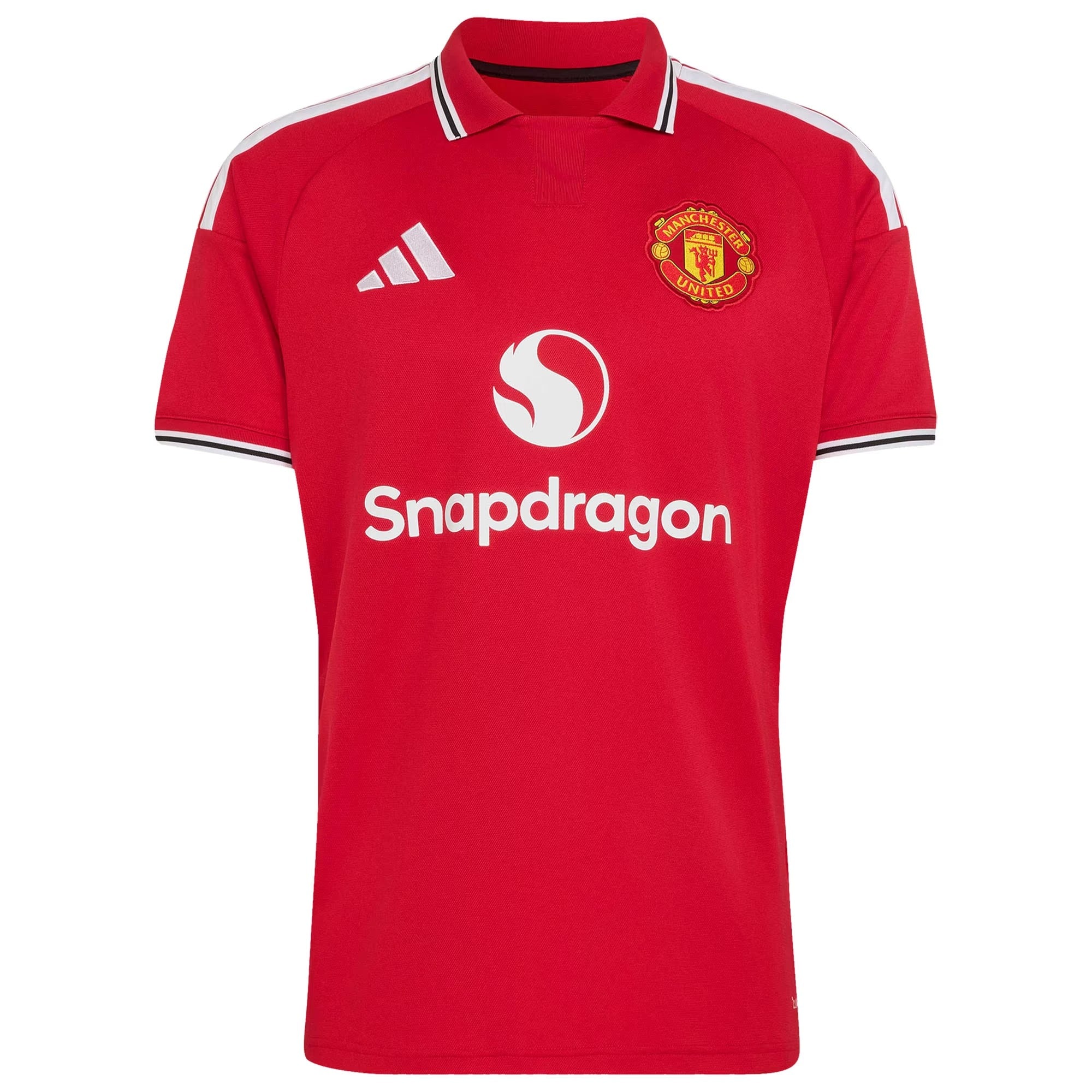 Red Polo Collar Player Home Soccer Jersey Fernandes | Athletic Apparel Man United