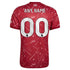 Red Stripe Home Customizable Soccer Jersey | Athletic Apparel Liverpool