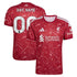 Red Stripe Home Customizable Soccer Jersey | Athletic Apparel Liverpool