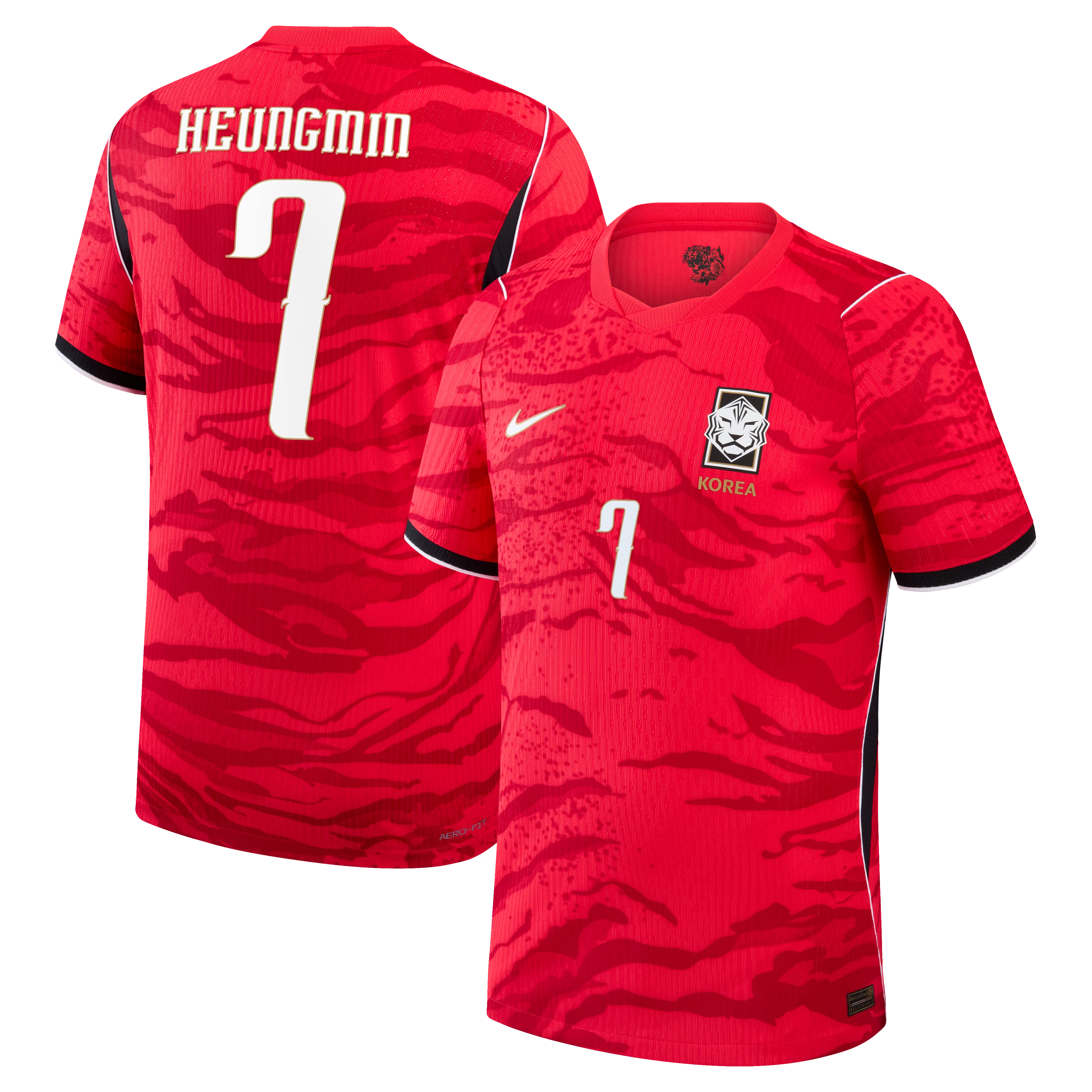 Red Tiger Camo Pro Home Soccer Jersey Son | Athletic Fan Apparel Korea