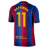 Red and Blue Stripe Home Player Fan Soccer Jersey Raphinha | Athletic Apparel Barcelona