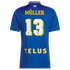 Royal 90s Archive Soccer Jersey Müller  | Athletic Fan Apparel Vancouver