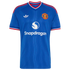 Royal Wavy Stripe Away Customizable Soccer Jersey | Athletic Apparel Man United