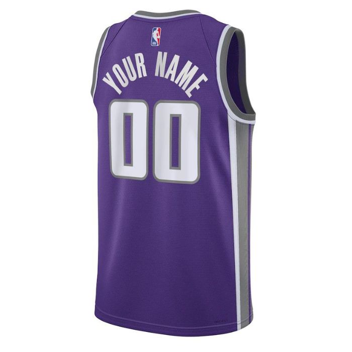 Sacramento Kings Unisex 2023 Swingman Custom Jersey Purple - Icon Edition - Jersey Teams World