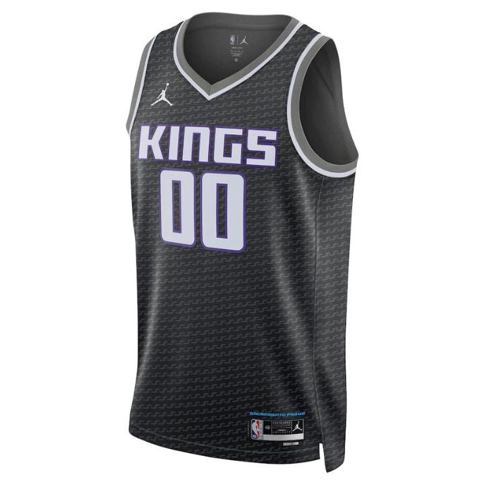 Sacramento Kings Unisex 2023 Swingman Custom Pro Official Jersey - Statement Edition - Black - Jersey Teams World