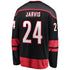 Seth Jarvis Carolina Hurricanes Fanatics Home Breakaway Jersey – Black "Warning Flag" Edition