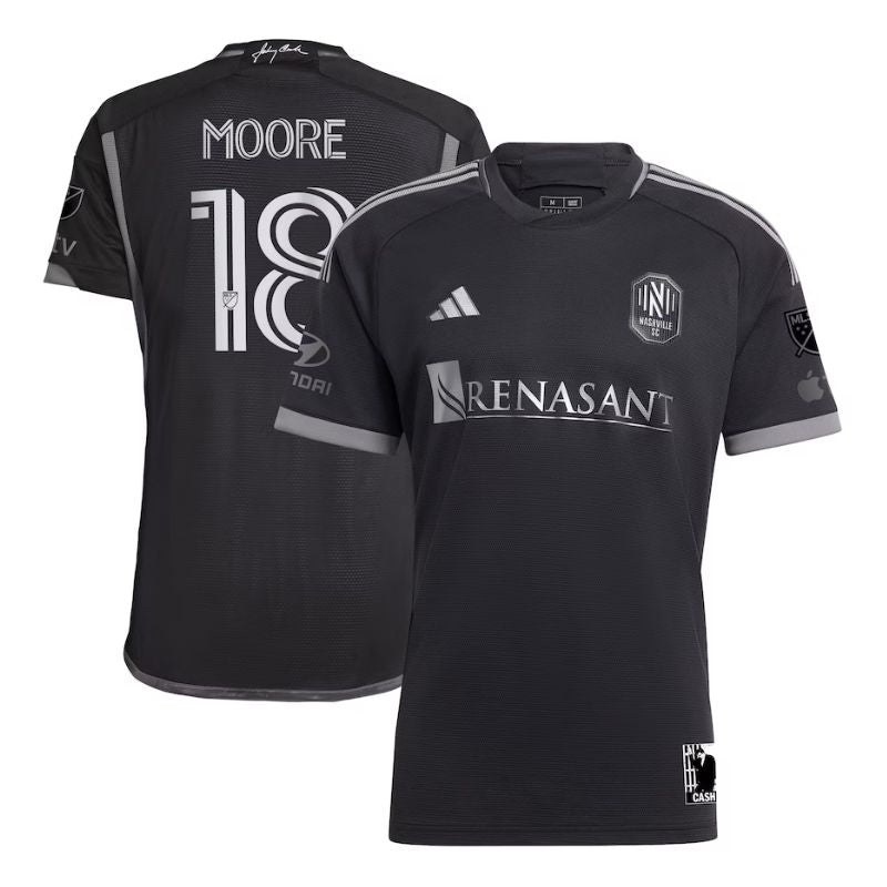 Shaq Moore Nashville SC  Unisex Shirt 2023/24 Player Jersey - Black - Jersey Teams World
