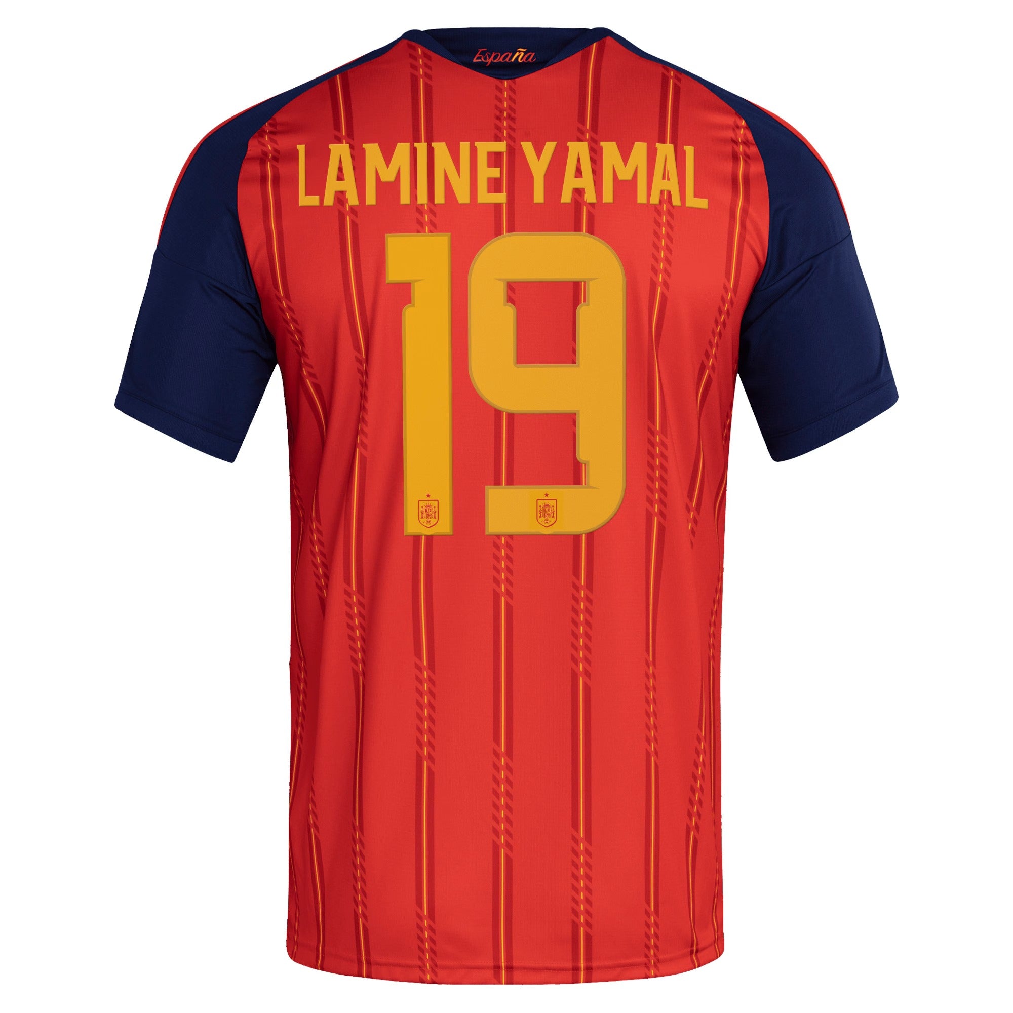 Spain Men's Premium Red Soccer Jersey Yamal