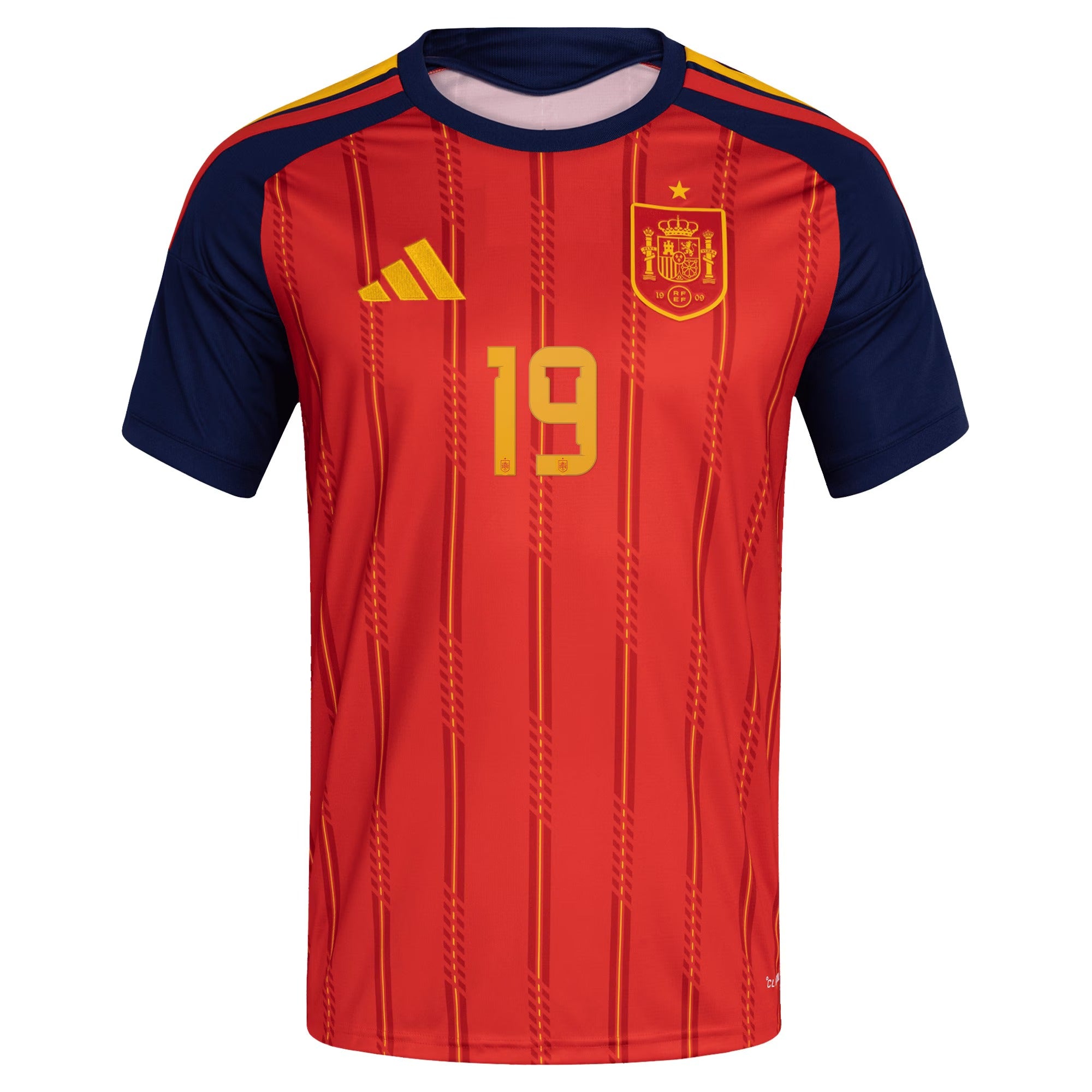 Spain Men's Premium Red Soccer Jersey Yamal