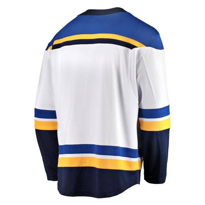 St. Louis Blues Unisex Breakaway Away Personalized Jersey - White - Jersey Teams World