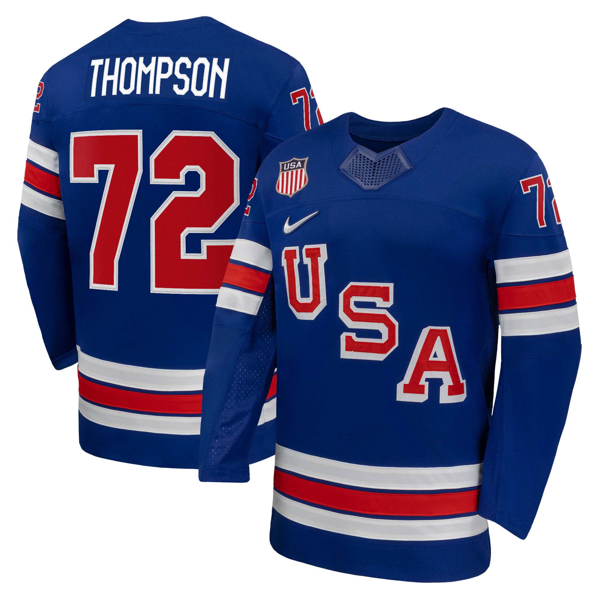 Tage Thompson #72 USA Hockey 2026 Home Jersey - Nike Royal