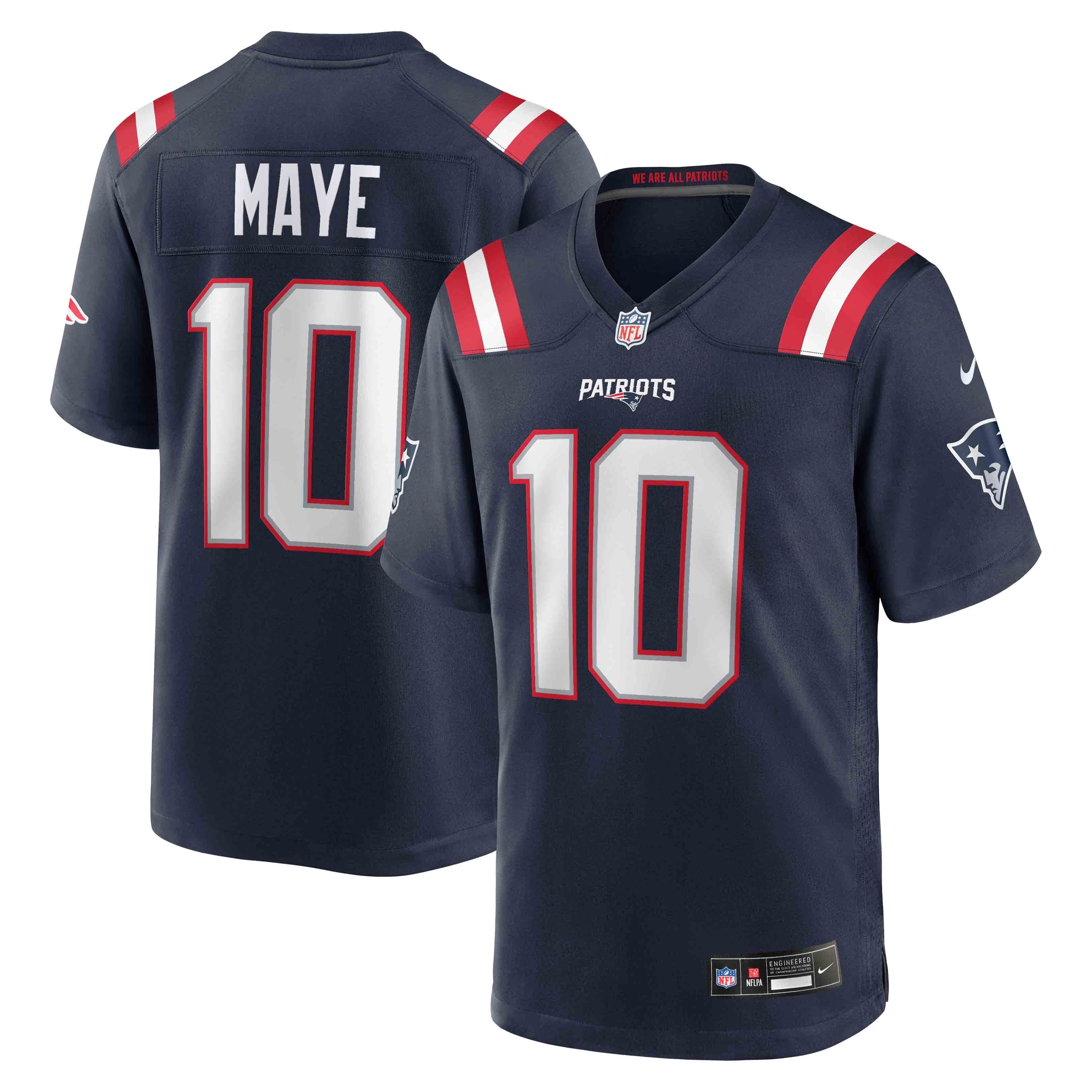 Tailored Stitched Football Jersey – New England – Performance Sportswear – (Maye)
