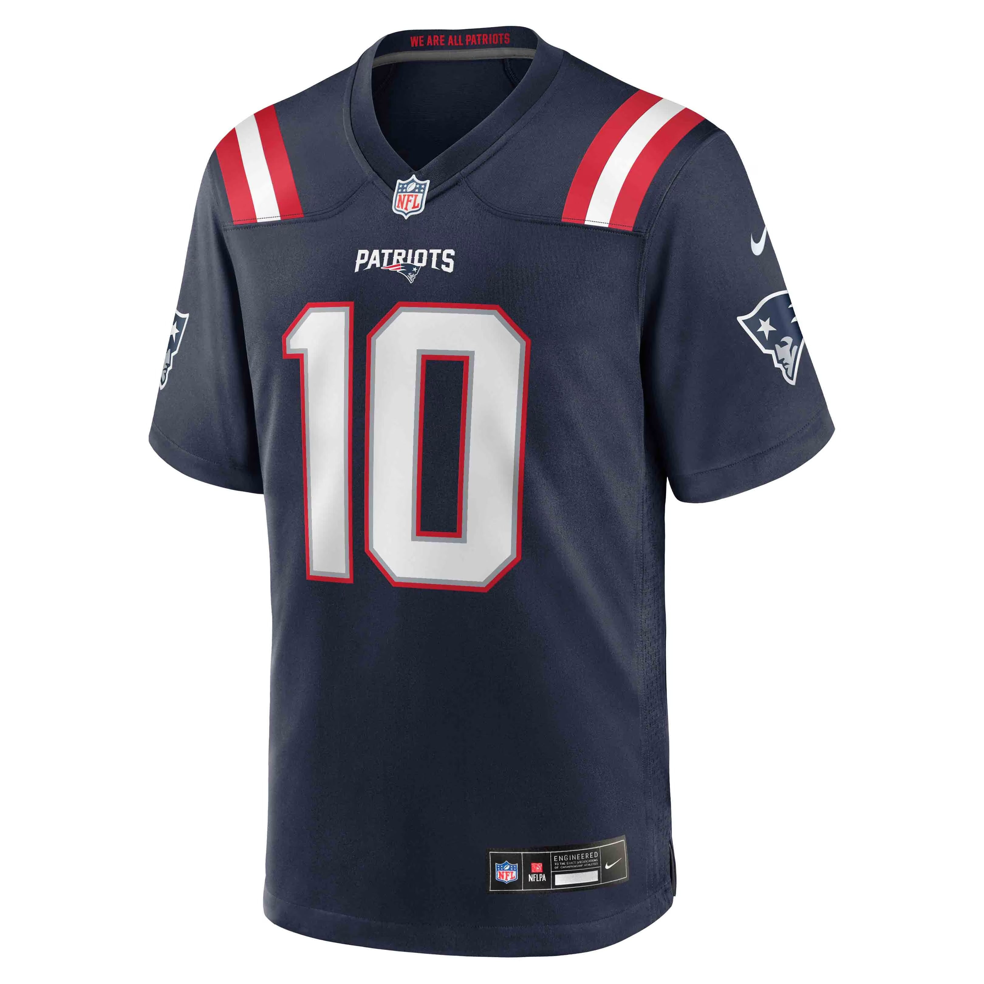 Tailored Stitched Football Jersey – New England – Performance Sportswear – (Maye)