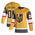 Vegas Golden Knights Team Home Pro Official Unisex Personalized Jersey - Gold - Jersey Teams World