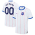 White Pinstripe Pro Third Custom Soccer Jersey | Athletic Fan Apparel Chelsea