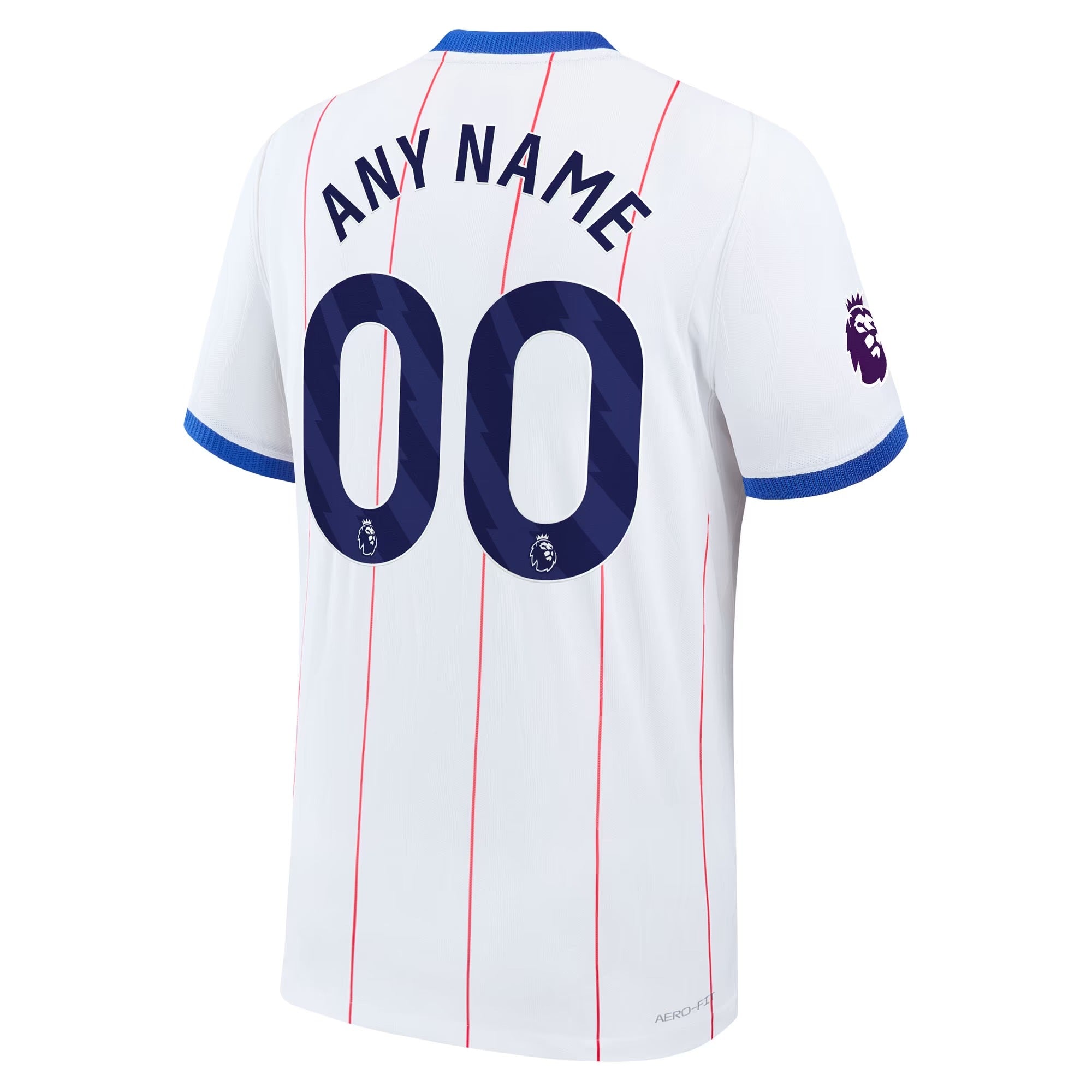White Pinstripe Pro Third Custom Soccer Jersey | Athletic Fan Apparel Chelsea